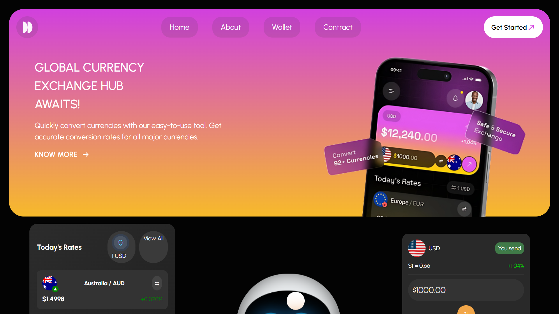 Cryptobridge website preview image
